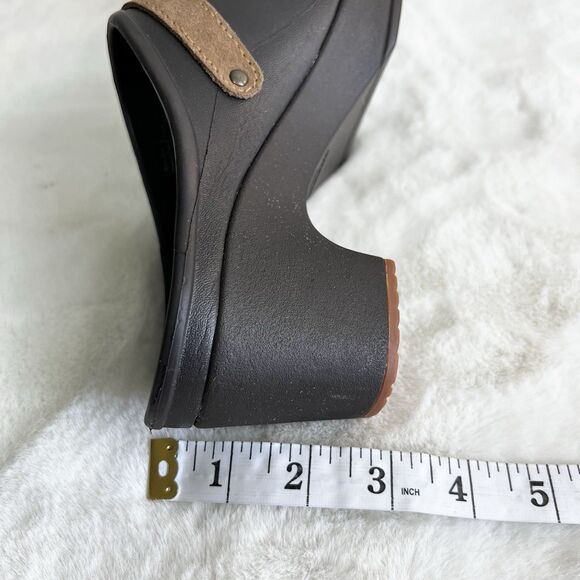 Crocs Sarah Clogs Mules Dual Comfort Espresso Brown Women’s 7 - Picture 11 of 11
